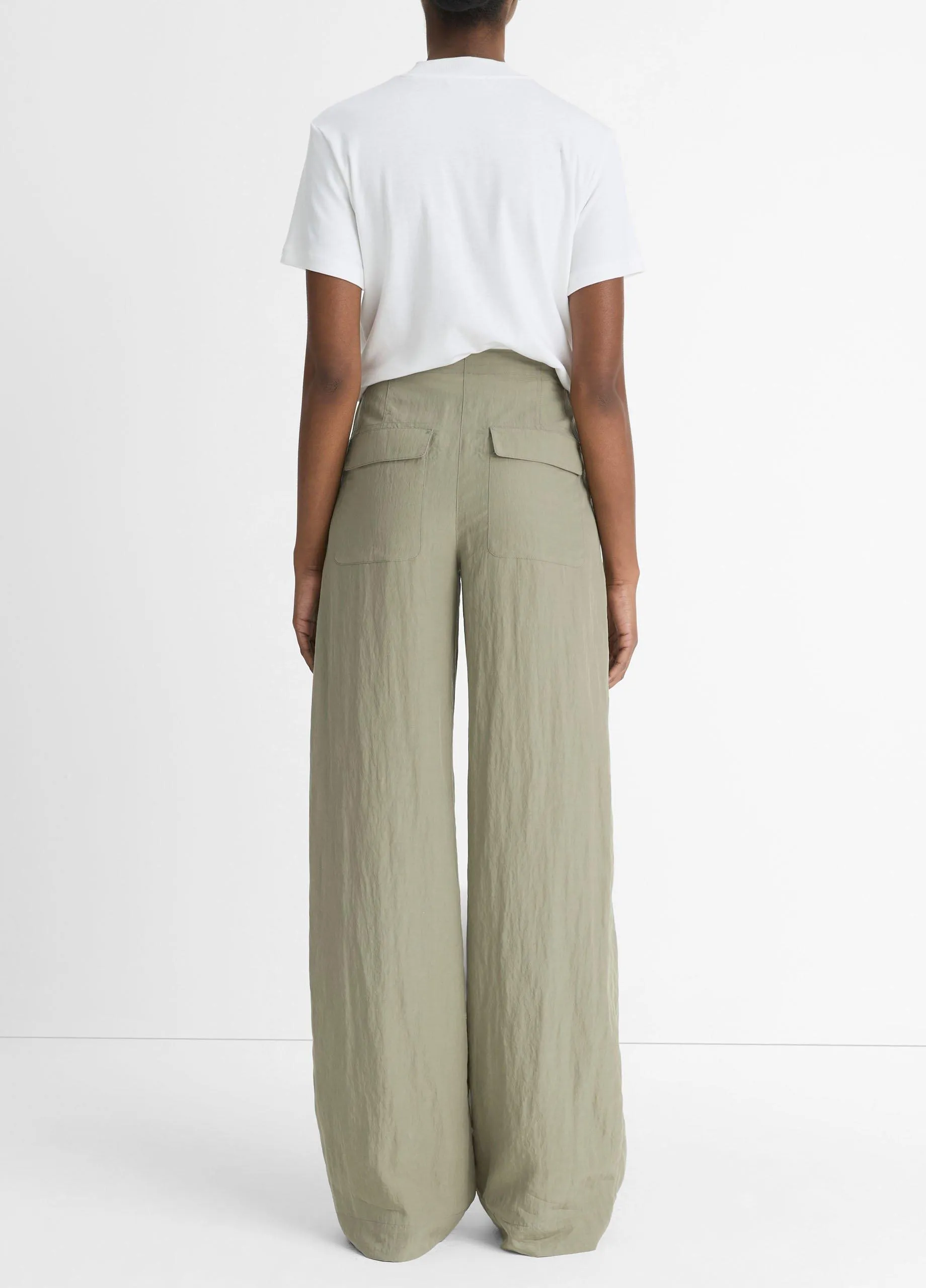 Mid-Rise Utility Drawstring Pant