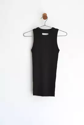 Mijeong Park Ribbed Tank Black