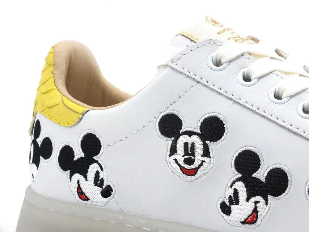 MOA Master Of Arts Disney Sneaker Honey Sole Mickey Mouse White Yellow MD603