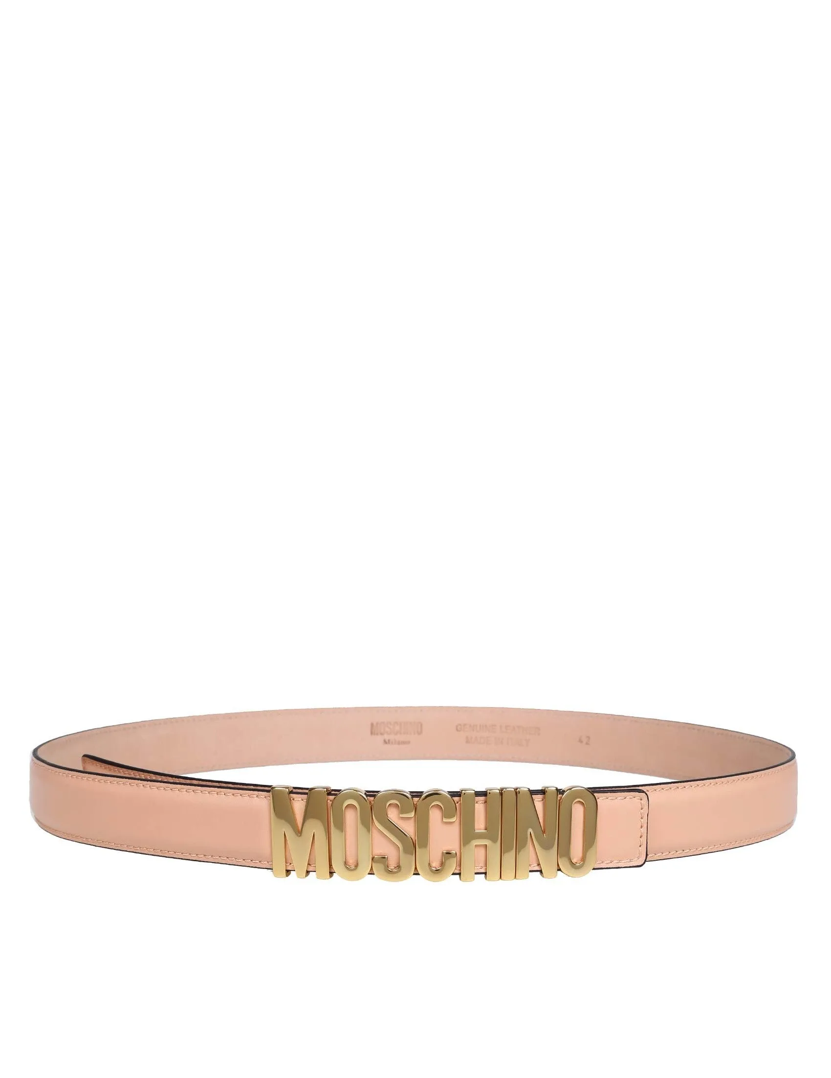 Moschino Logo Plaque Belt