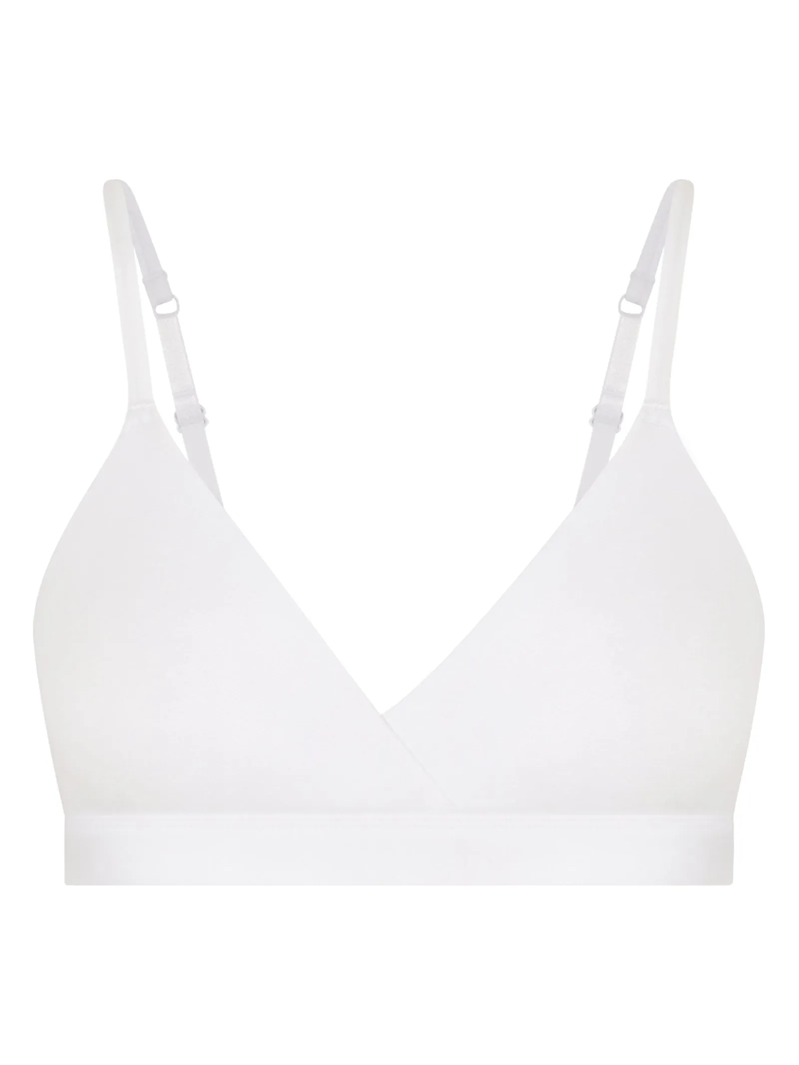 Natural Bralette - Reggiseno light in cotone elasticizzato - Bianco