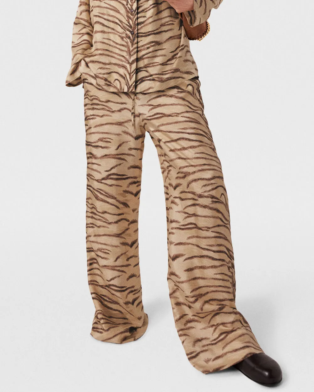 Natural Tiger Print Trouser