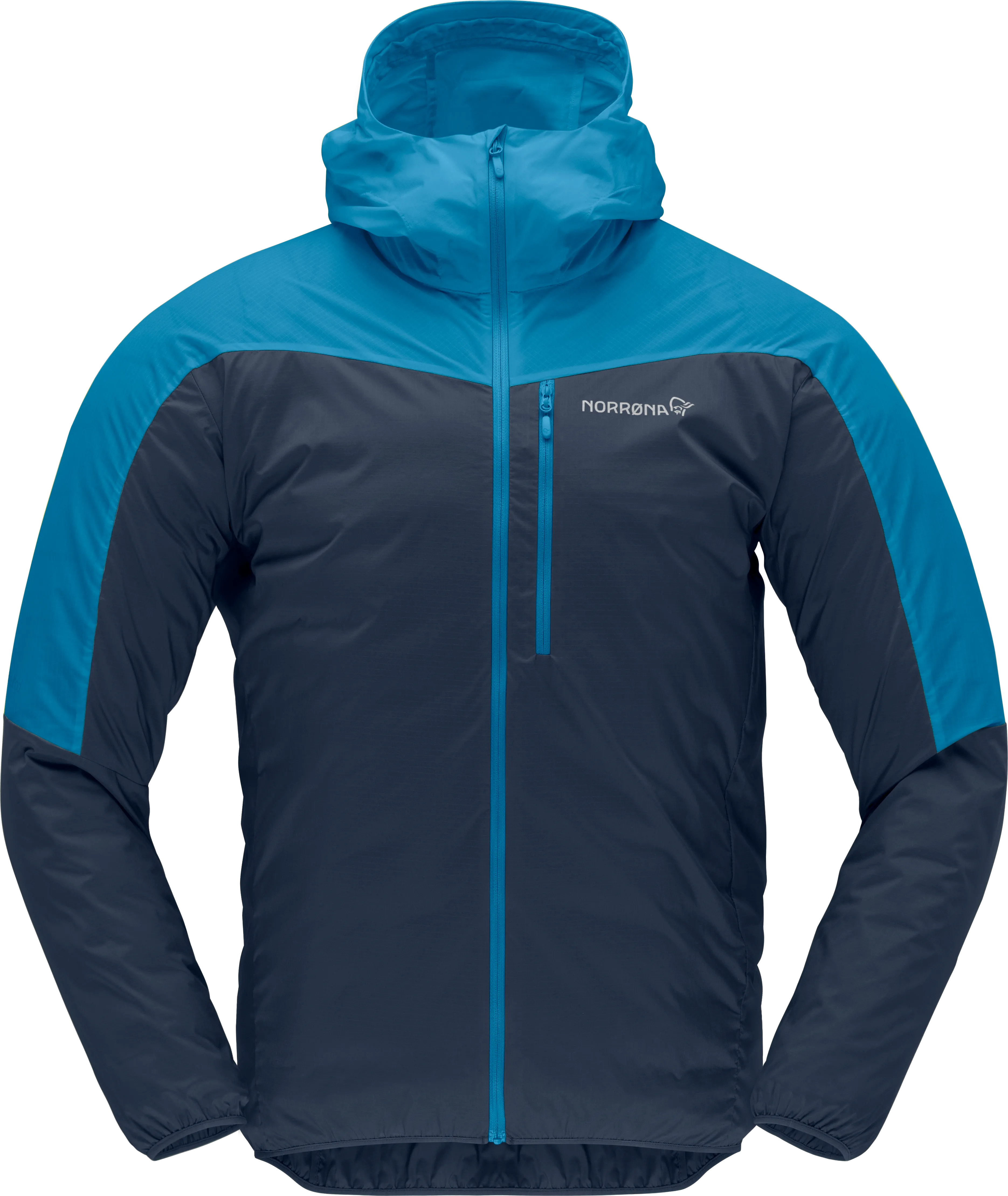 Norrøna Men's Falketind Aero60 Hood Hawaiian Surf/Indigo Night | Buy Norrøna Men's Falketind Aero60 Hood Hawaiian Surf