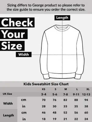 NW2 Christmas Bah Humbug Kids Black Sweatshirt | Sweatshirts & Hoodies | George at ASDA