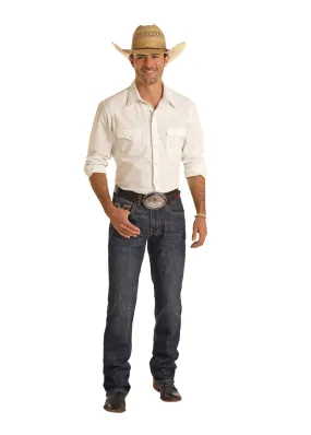 Panhandle Slim Mens Two Tone Stackable Jeans