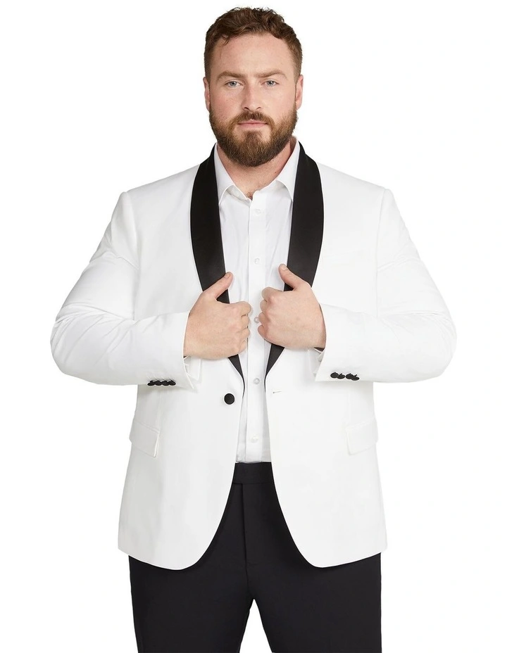 Pierce Tuxedo Jacket in Ivory