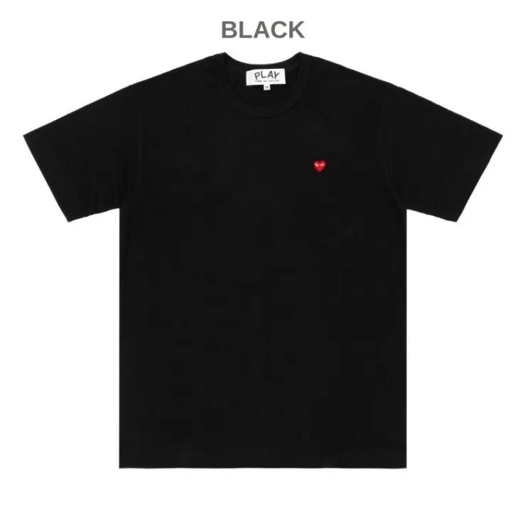 PLAY COMME des GARCONS  |Unisex U-Neck Plain Cotton Short Sleeves Logo T-Shirts