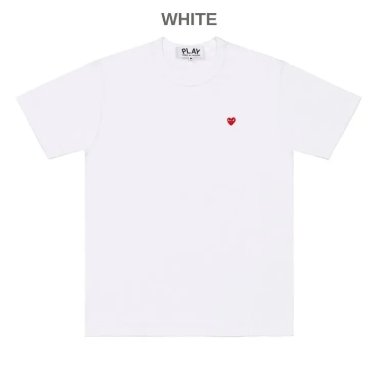 PLAY COMME des GARCONS  |Unisex U-Neck Plain Cotton Short Sleeves Logo T-Shirts