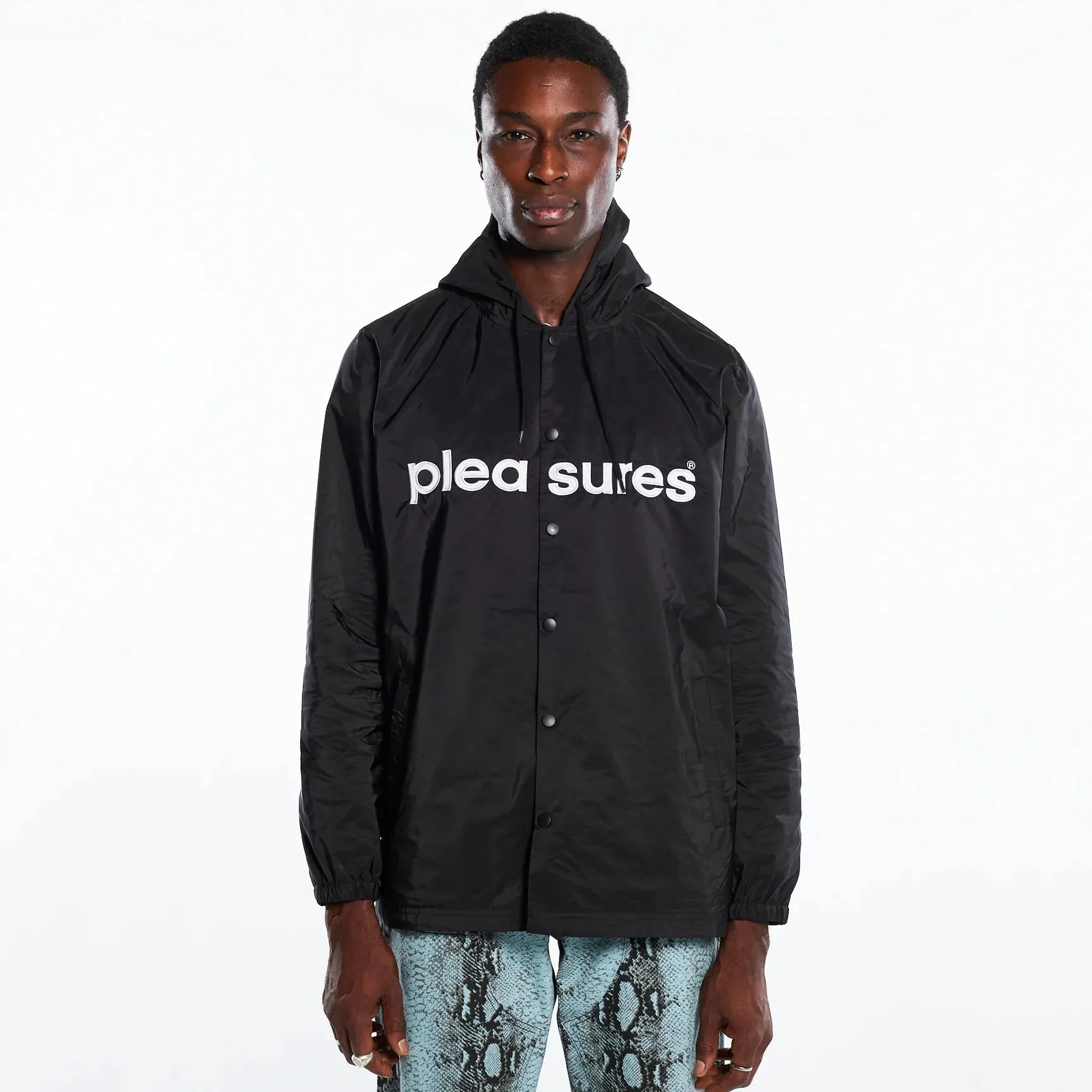 Pleasures Men Keys Coaches Jacket Black