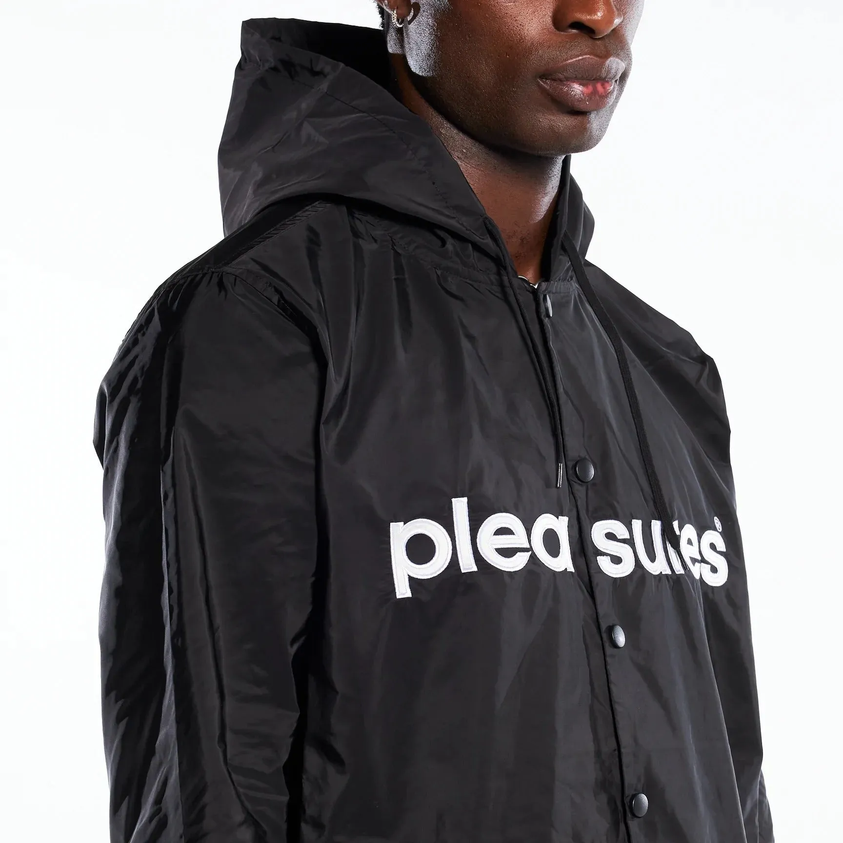 Pleasures Men Keys Coaches Jacket Black