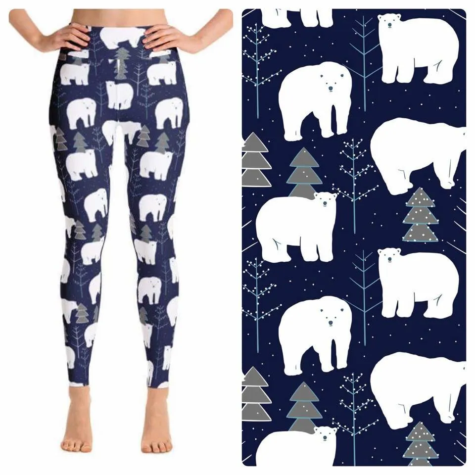 Polar Bear Blue Leggings