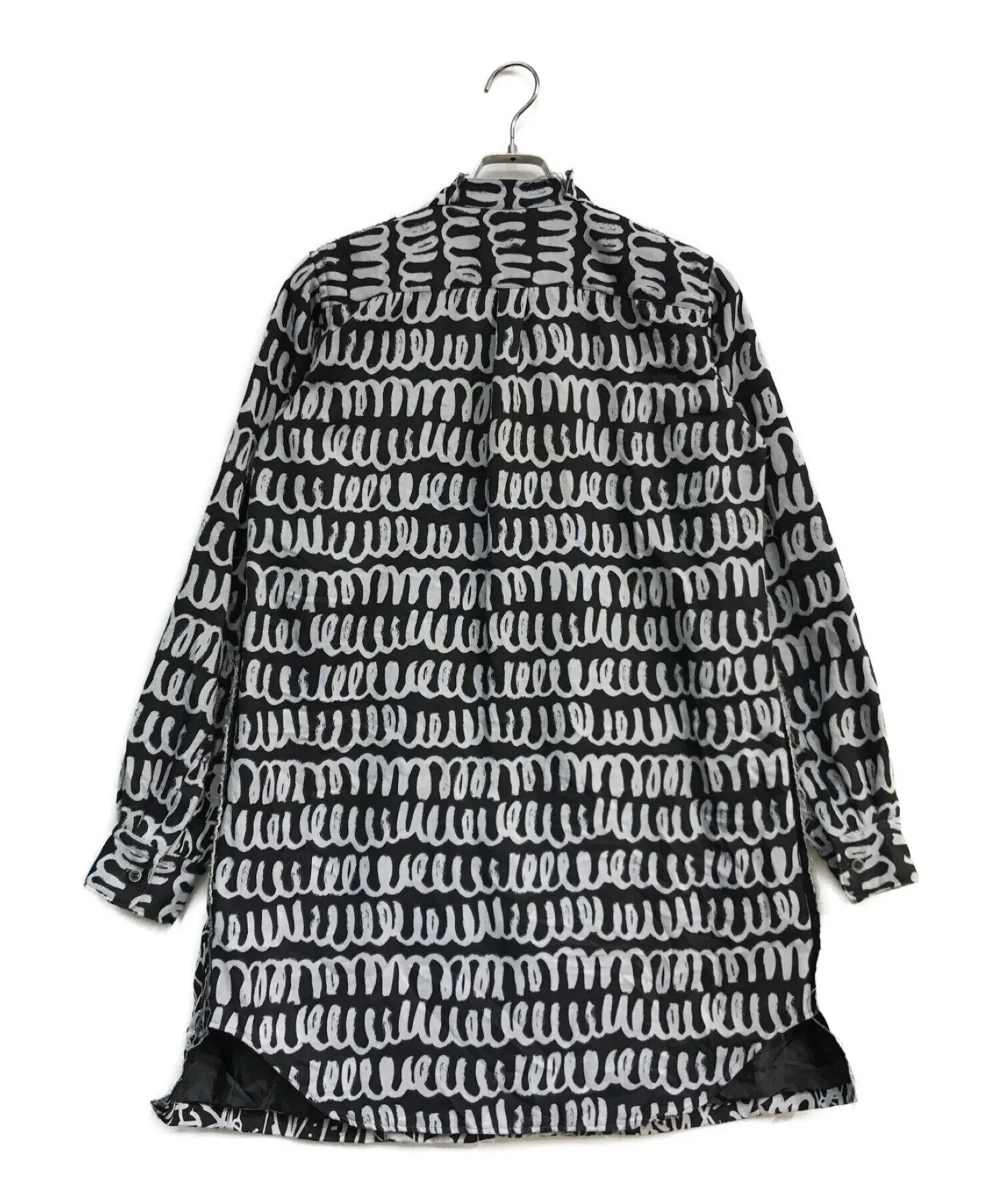 [Pre-owned] BLACK COMME des GARCONS Long jacket with all-over painted pattern 1D-J013