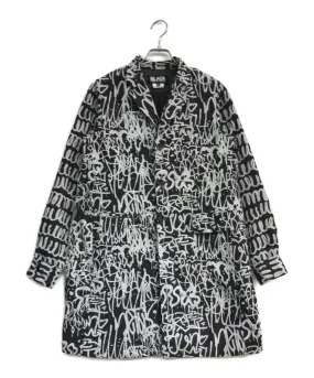 [Pre-owned] BLACK COMME des GARCONS Long jacket with all-over painted pattern 1D-J013