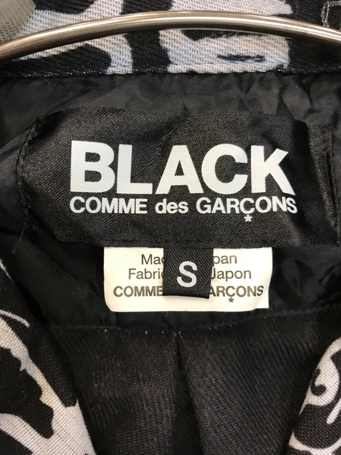 [Pre-owned] BLACK COMME des GARCONS Long jacket with all-over painted pattern 1D-J013