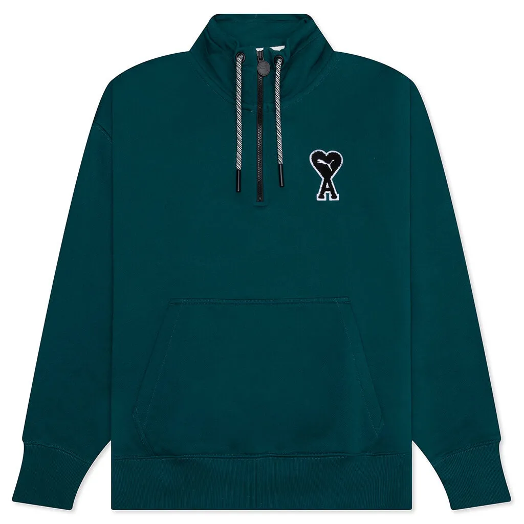 Puma x AMI Half-Zip Sweatshirt - Varsity Green