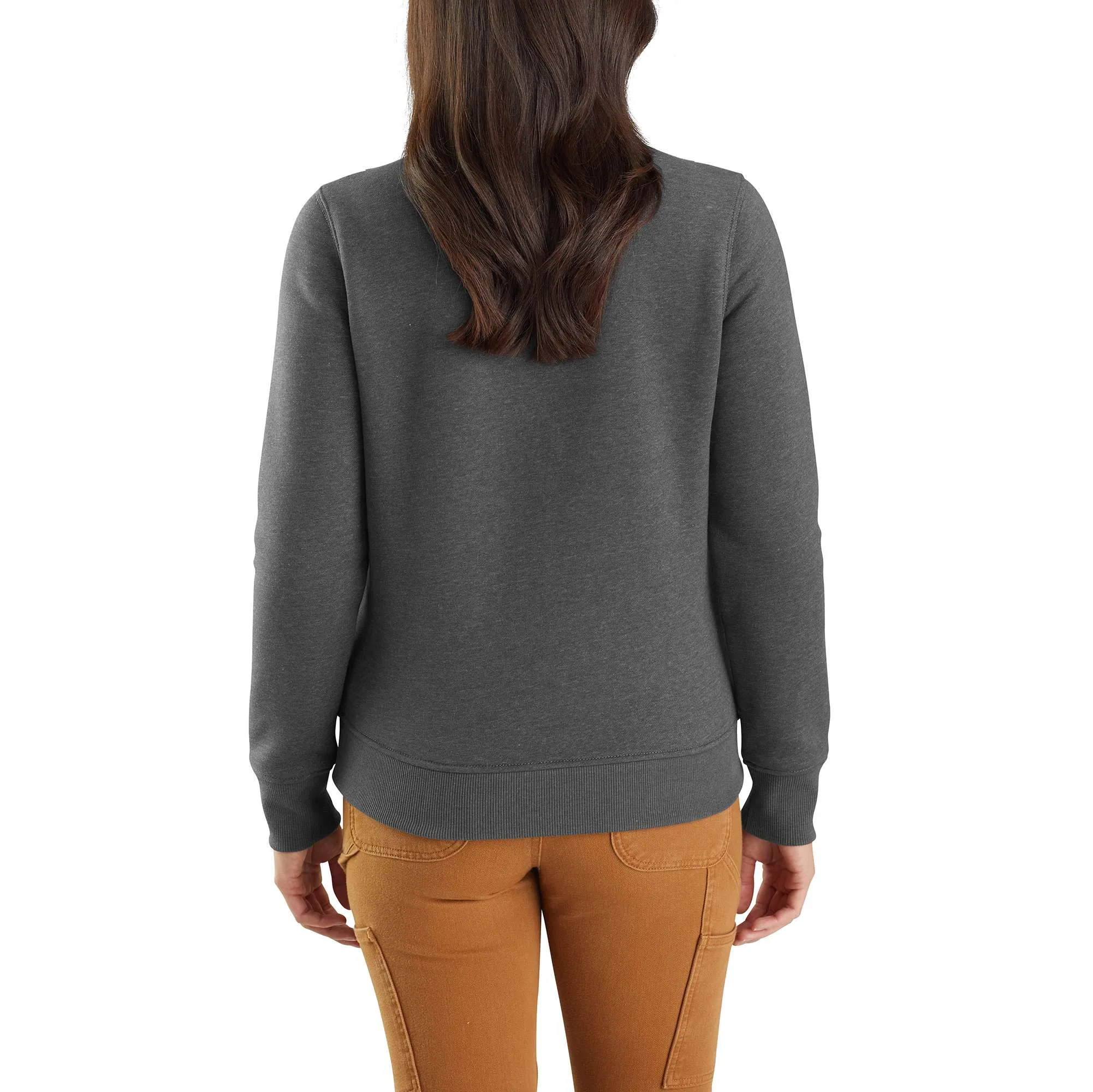 Relaxed Fit Midweight Quarter-Zip Mock-Neck Sweatshirt