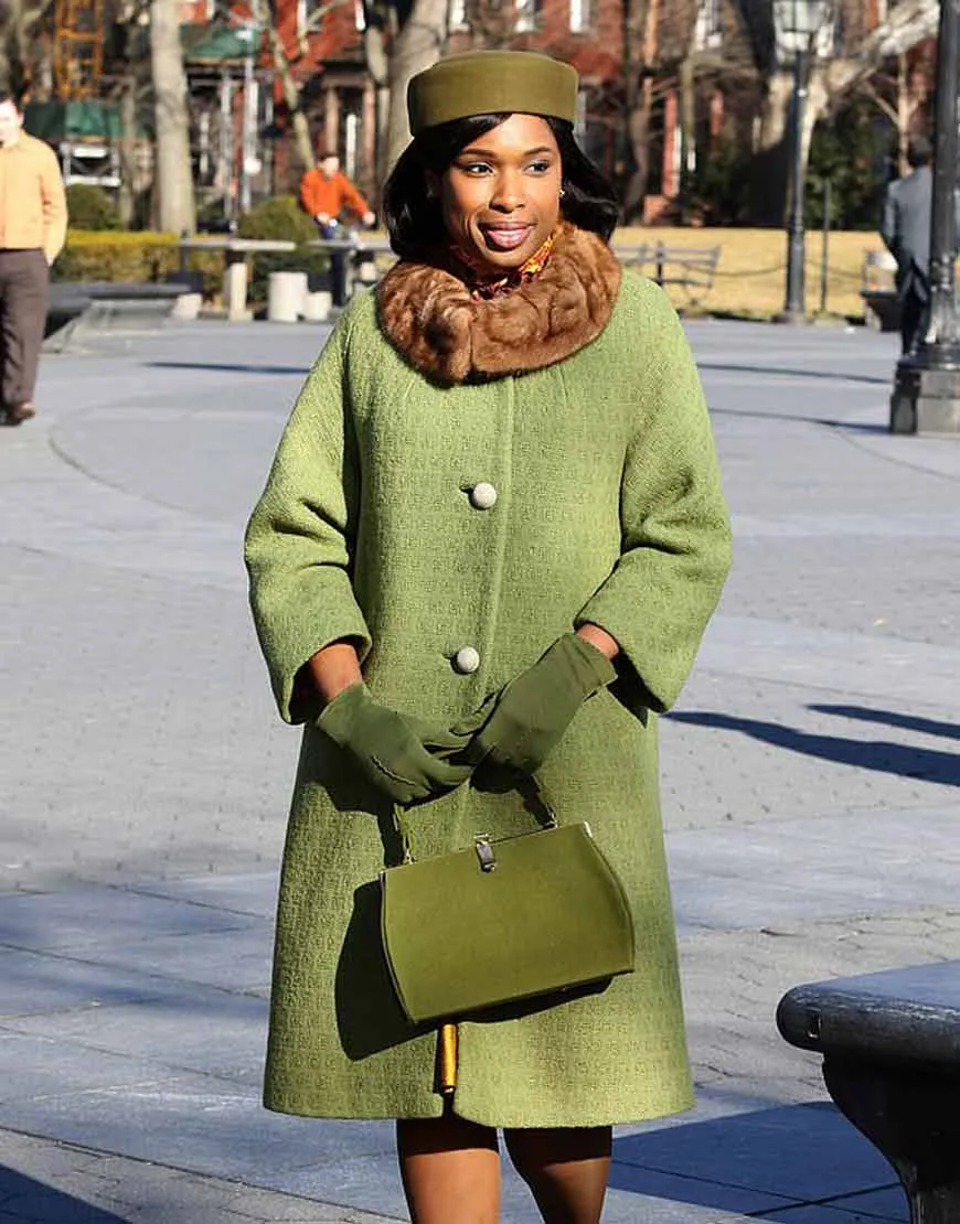 Respect 2021 Jennifer Hudson Green Coat | Aretha Franklin Green Coat