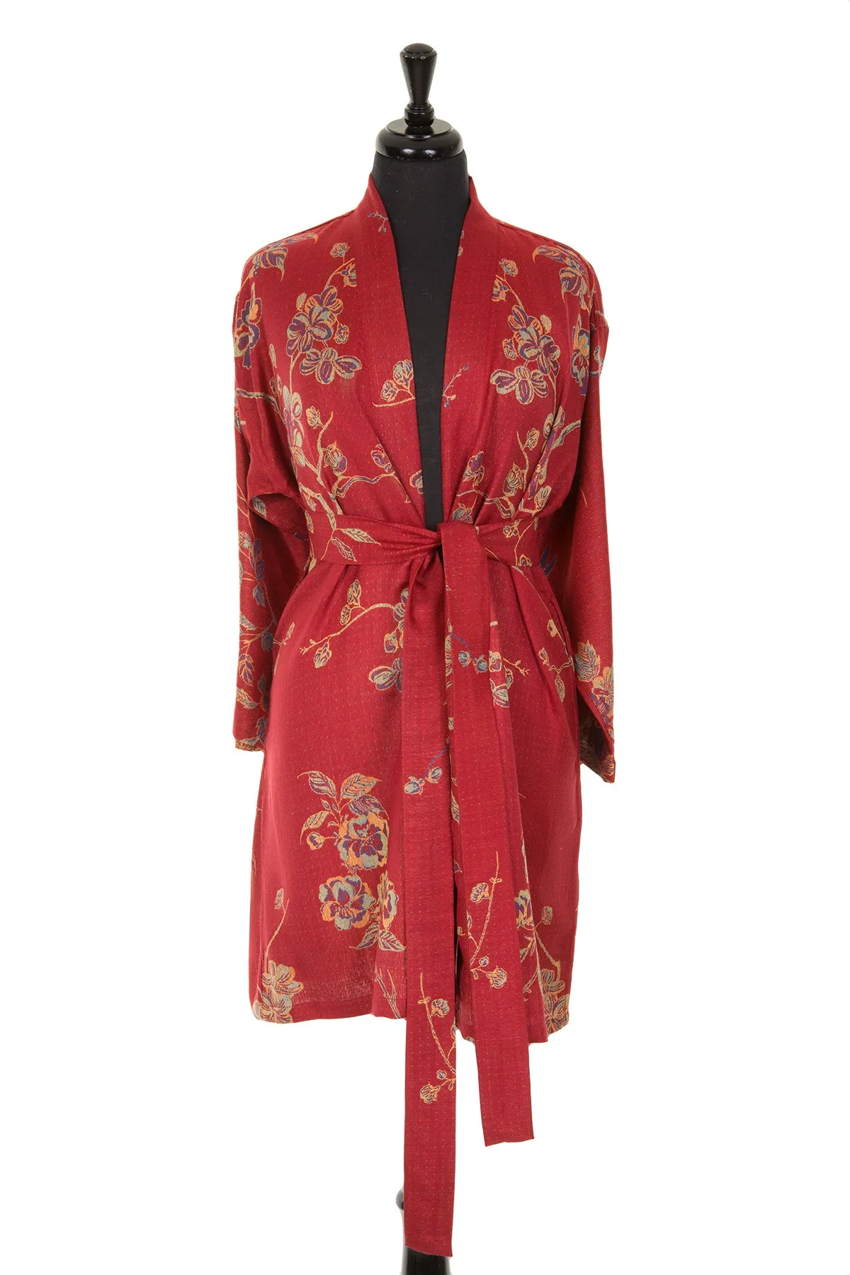 Reversible Kimono Jacket in Venetian Red