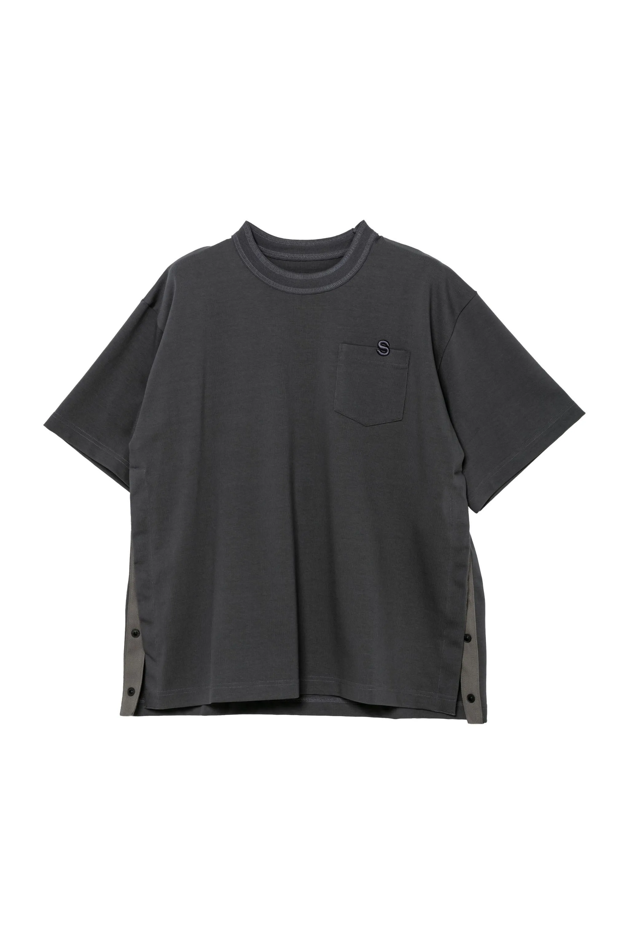 sacai  |Street Style Plain Cotton Short Sleeves Logo Designers