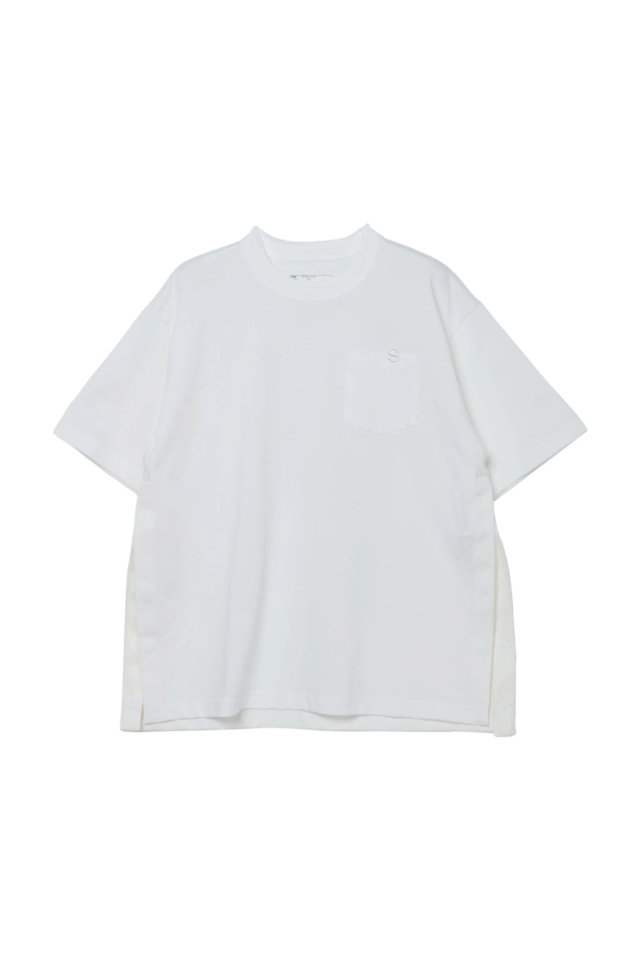 sacai  |Street Style Plain Cotton Short Sleeves Logo Designers