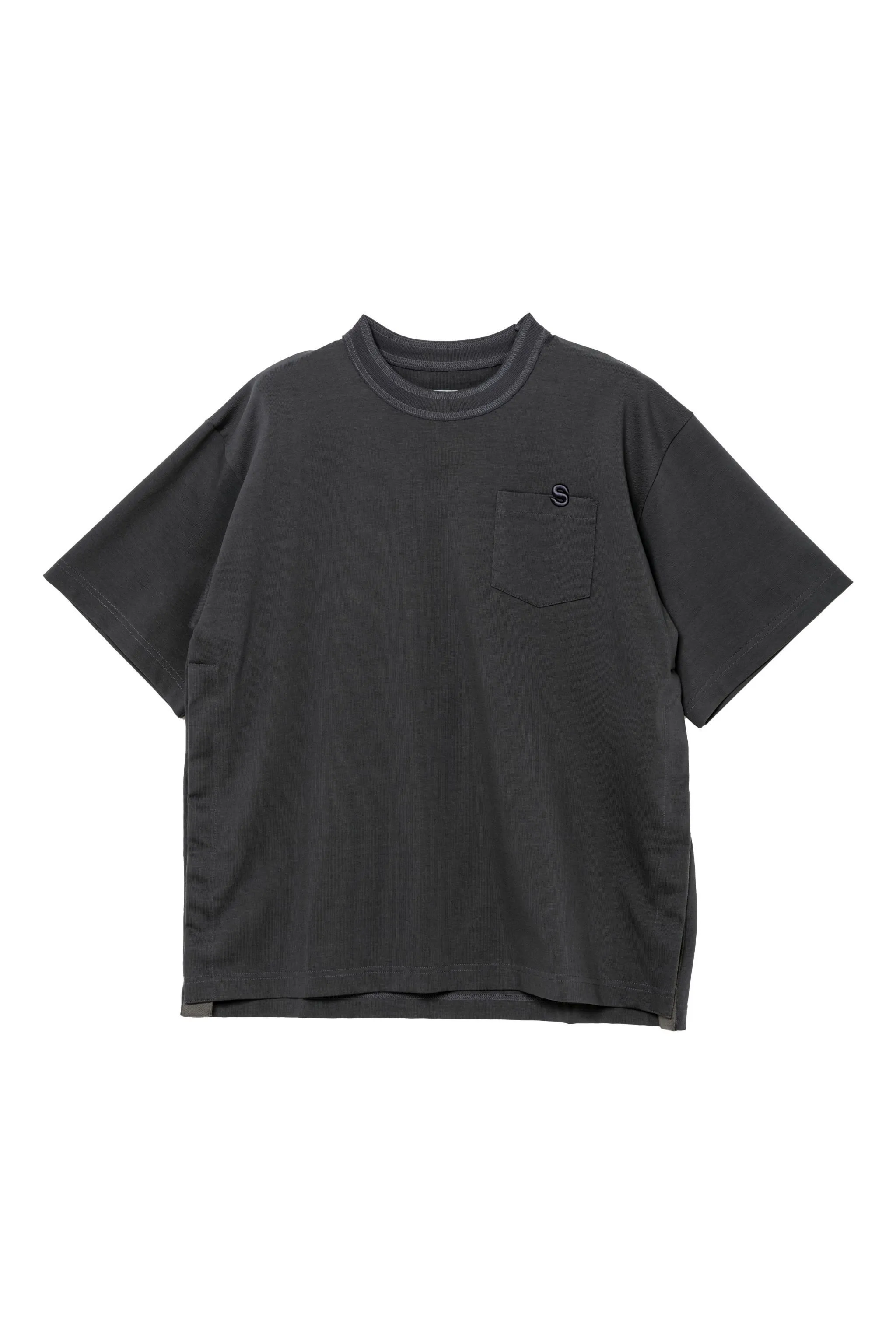 sacai  |Street Style Plain Cotton Short Sleeves Logo Designers