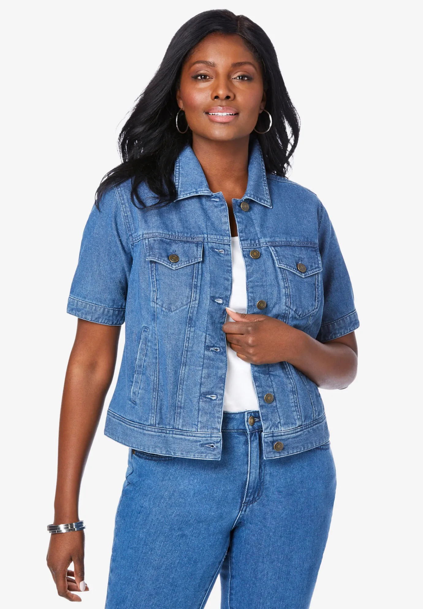 Short Sleeve Denim Jacket