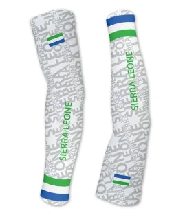 Sierra Leone ScudoPro Compression Arm Warmers Sleeves Unisex Walking/Cycling/Running/Golf