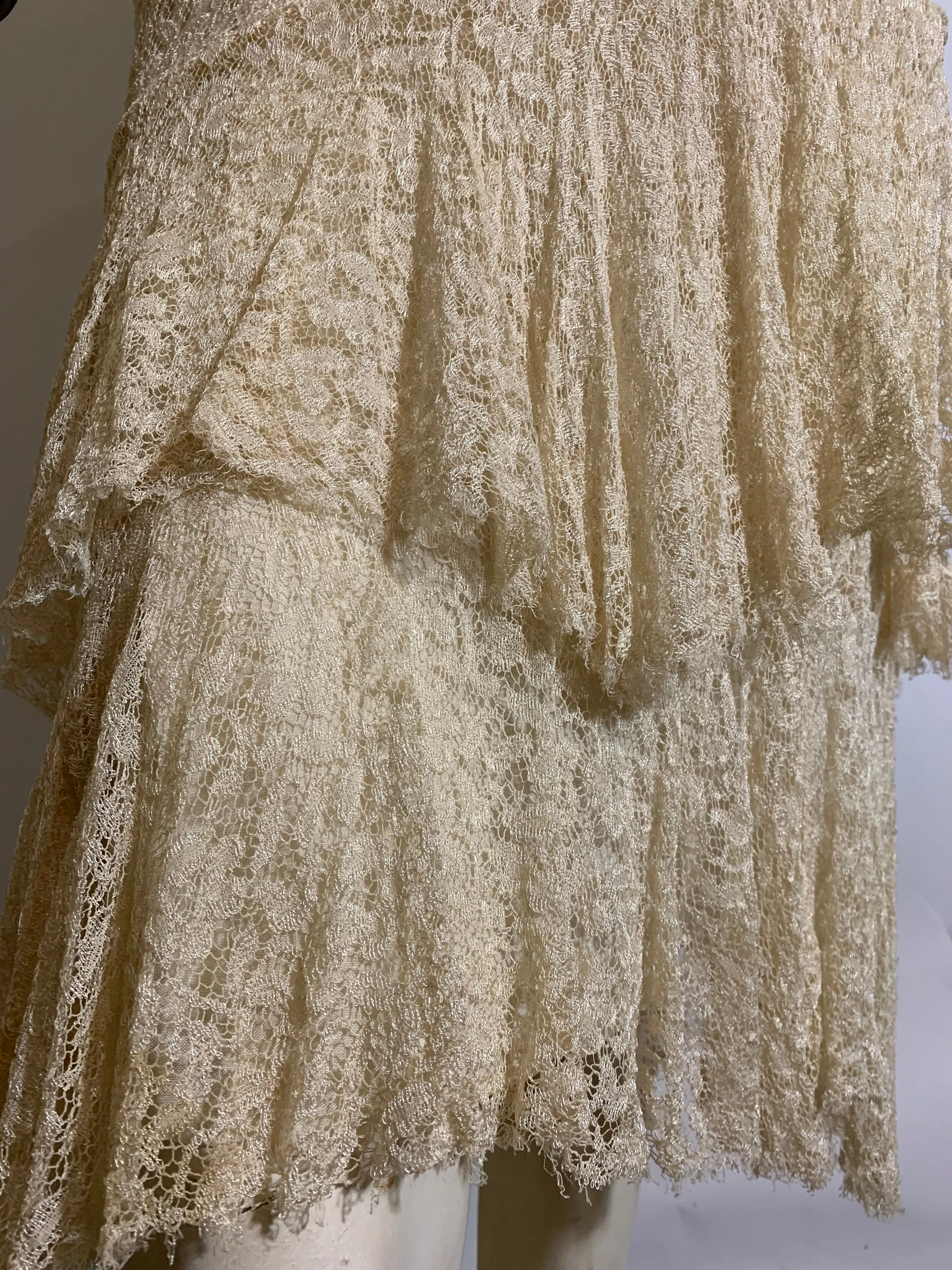 Sleeveless Lace Dress with Jacket circa 1930s