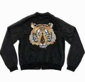 Sparkle City Tiger Head Bomber Jacket