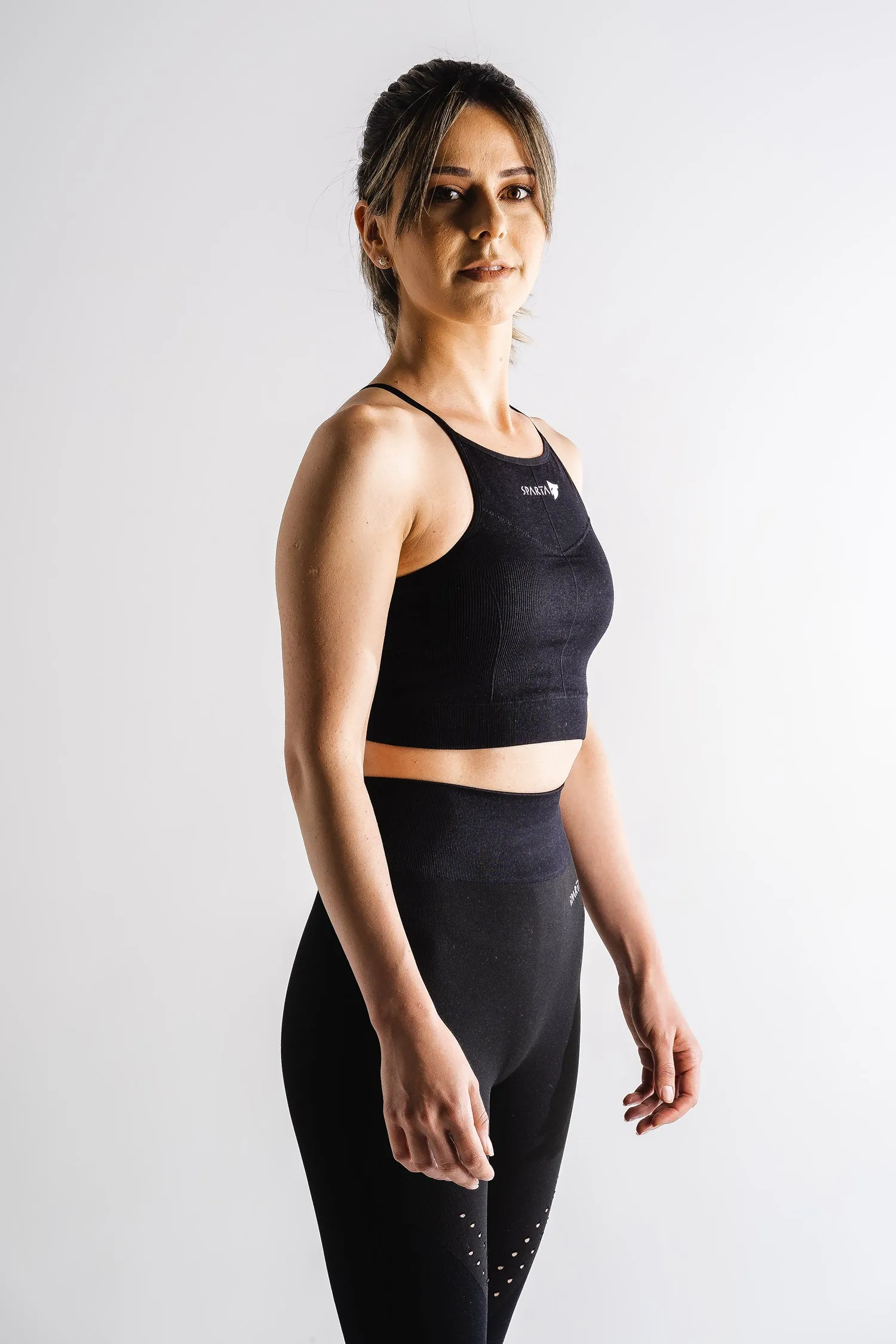 Sparta Laconic Seamless Sports Bra - Black