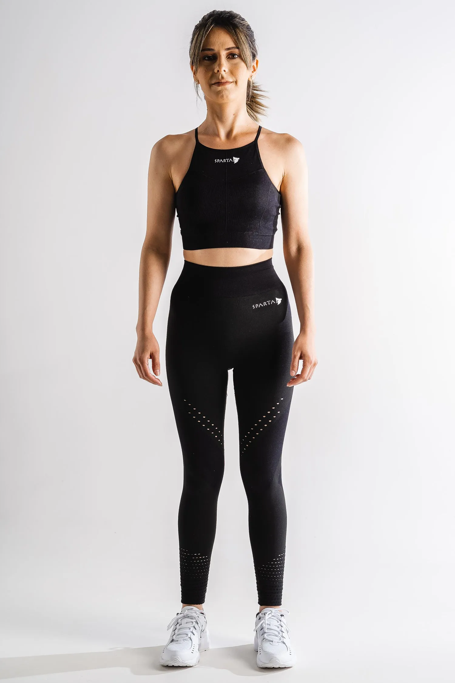 Sparta Laconic Seamless Sports Bra - Black