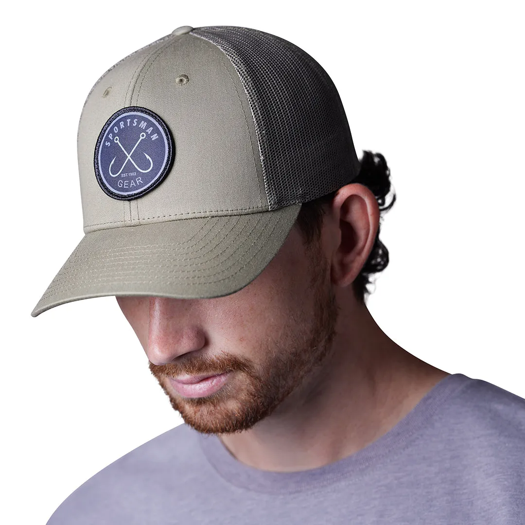 Sportsman Mesh Back Circle Hook Patch Hat