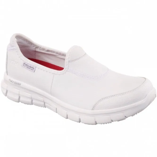 Sure Track Ladies Slip Resistant Slip On Work Shoe