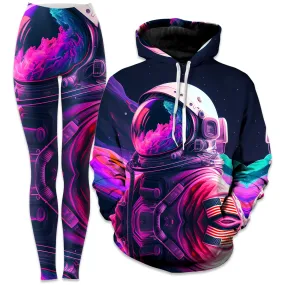 Synthwave Astronaut Hoodie and Leggings Combo