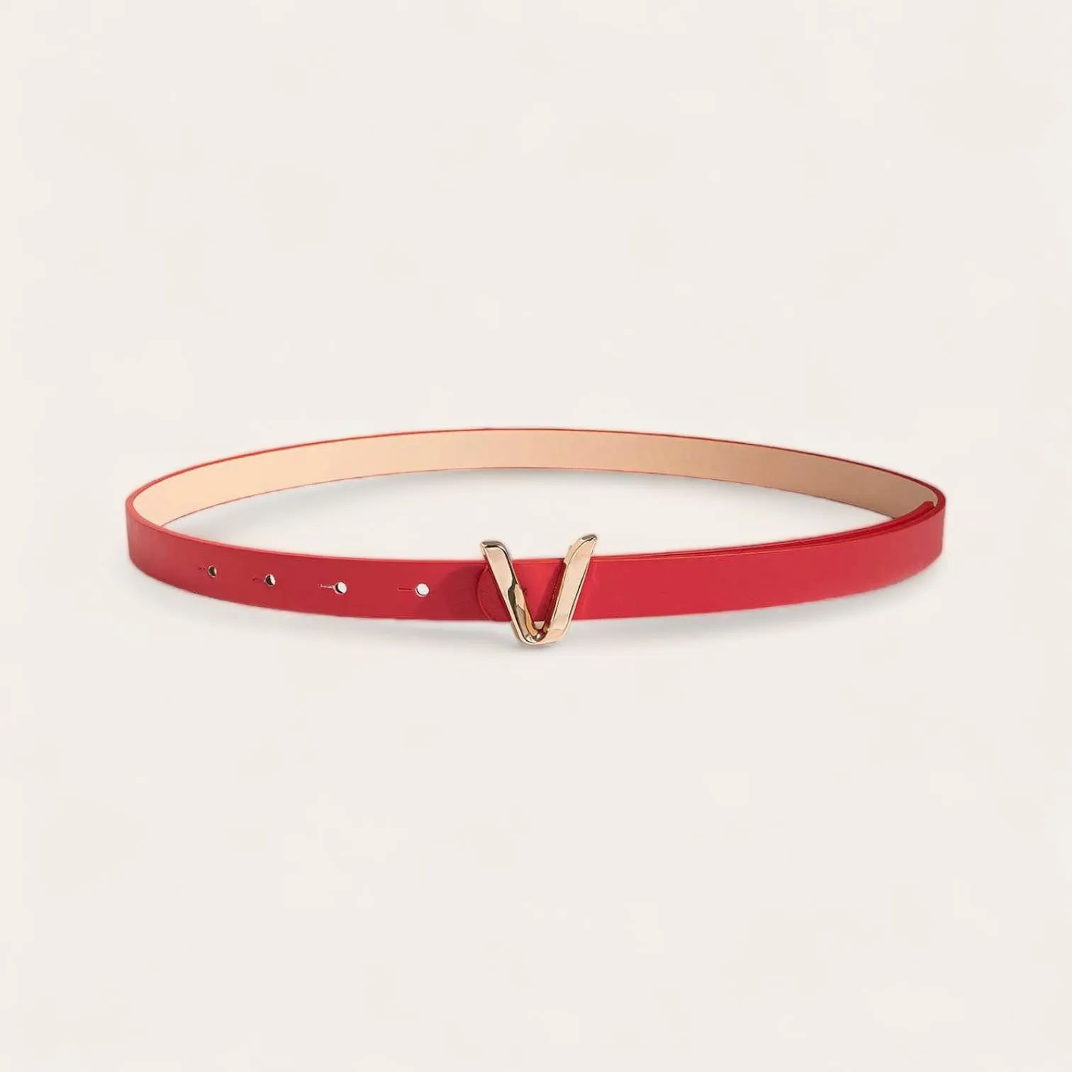 TAILLE 1pc Letter Buckle Skinny Belt