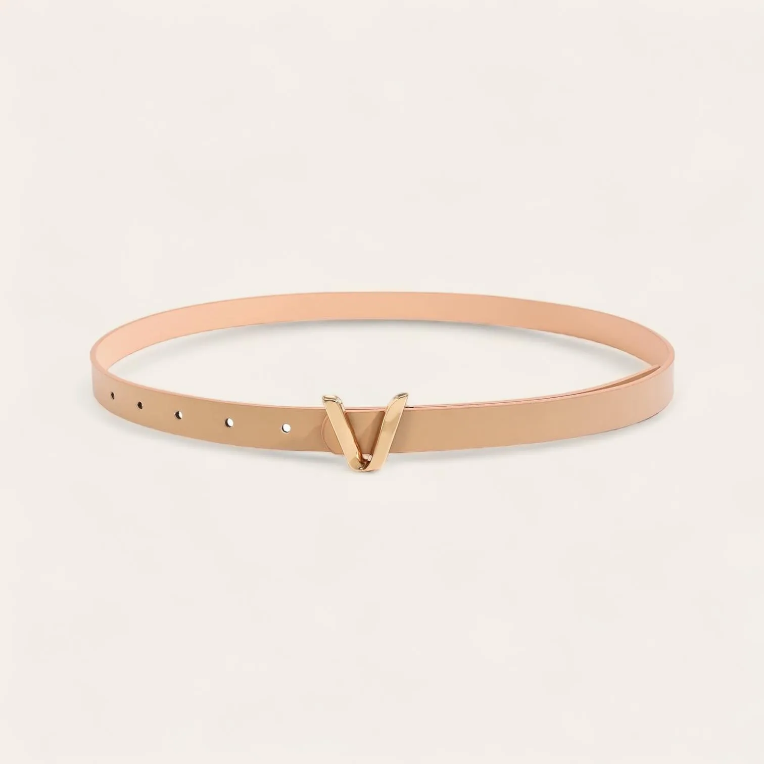 TAILLE 1pc Letter Buckle Skinny Belt