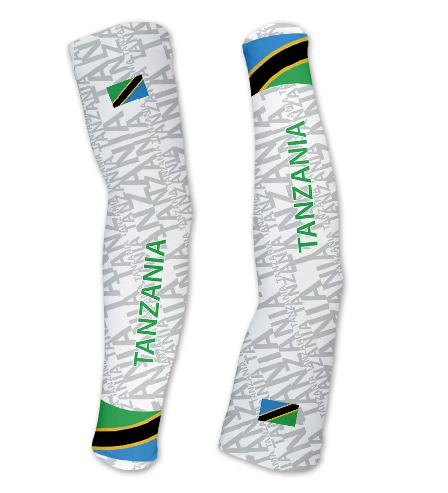 Tanzania ScudoPro Compression Arm Warmers Sleeves Unisex Walking/Cycling/Running/Golf