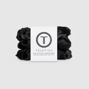 TELETIES LARGE SCRUNCHIES JET BLACK