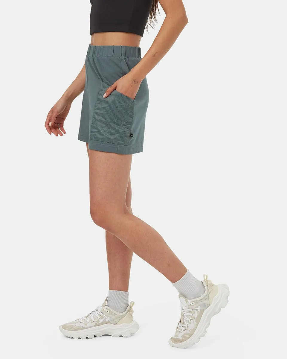 Tentree SoftTerry Light Contrast Short In Light Urban Green/Eucalyptus