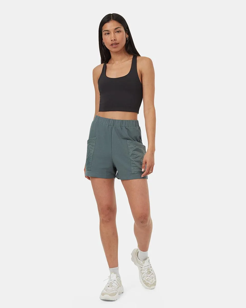 Tentree SoftTerry Light Contrast Short In Light Urban Green/Eucalyptus