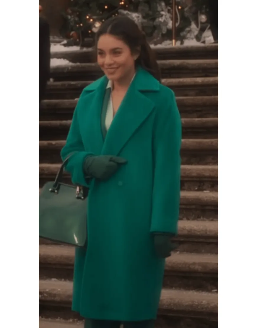 The Princess Switch 3 Vanessa Hudgens Green Coat | Fiona Trench Coat