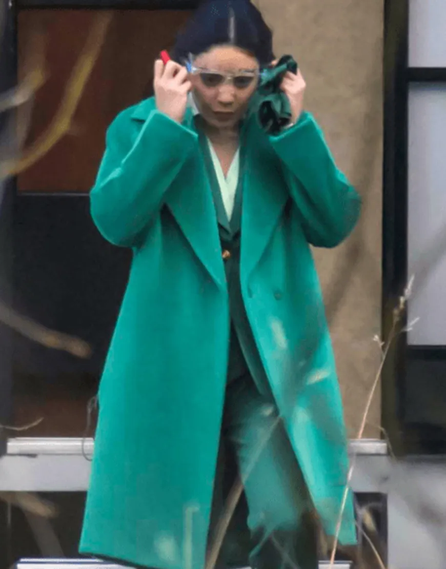 The Princess Switch 3 Vanessa Hudgens Green Coat | Fiona Trench Coat