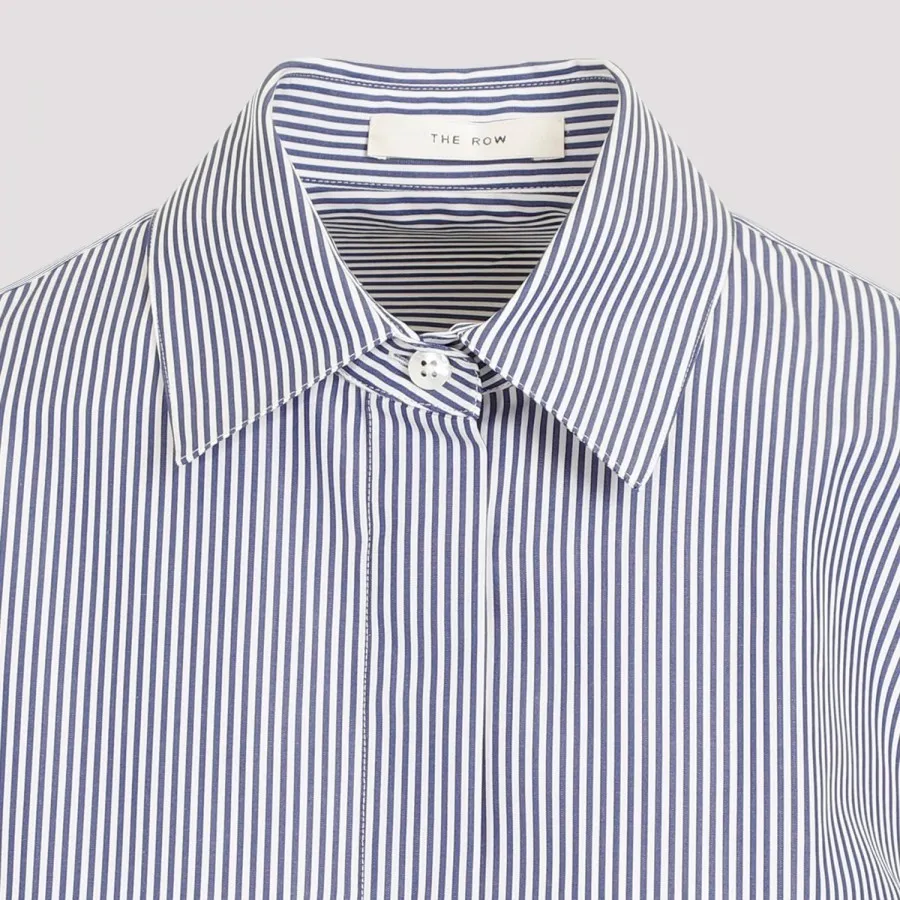 The Row  |Stripes Casual Style Plain Cotton Shirts & Blouses