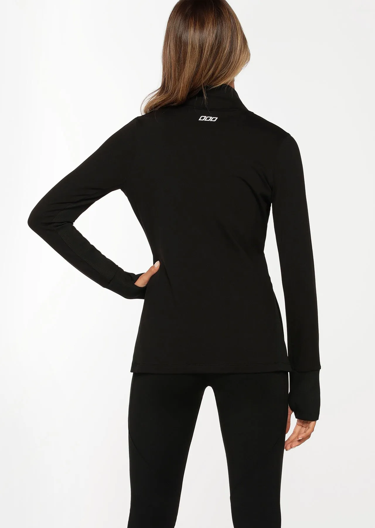 Thermal Endurance Zip Through Jacket | Black | Long Sleeve | Lorna Jane Australia