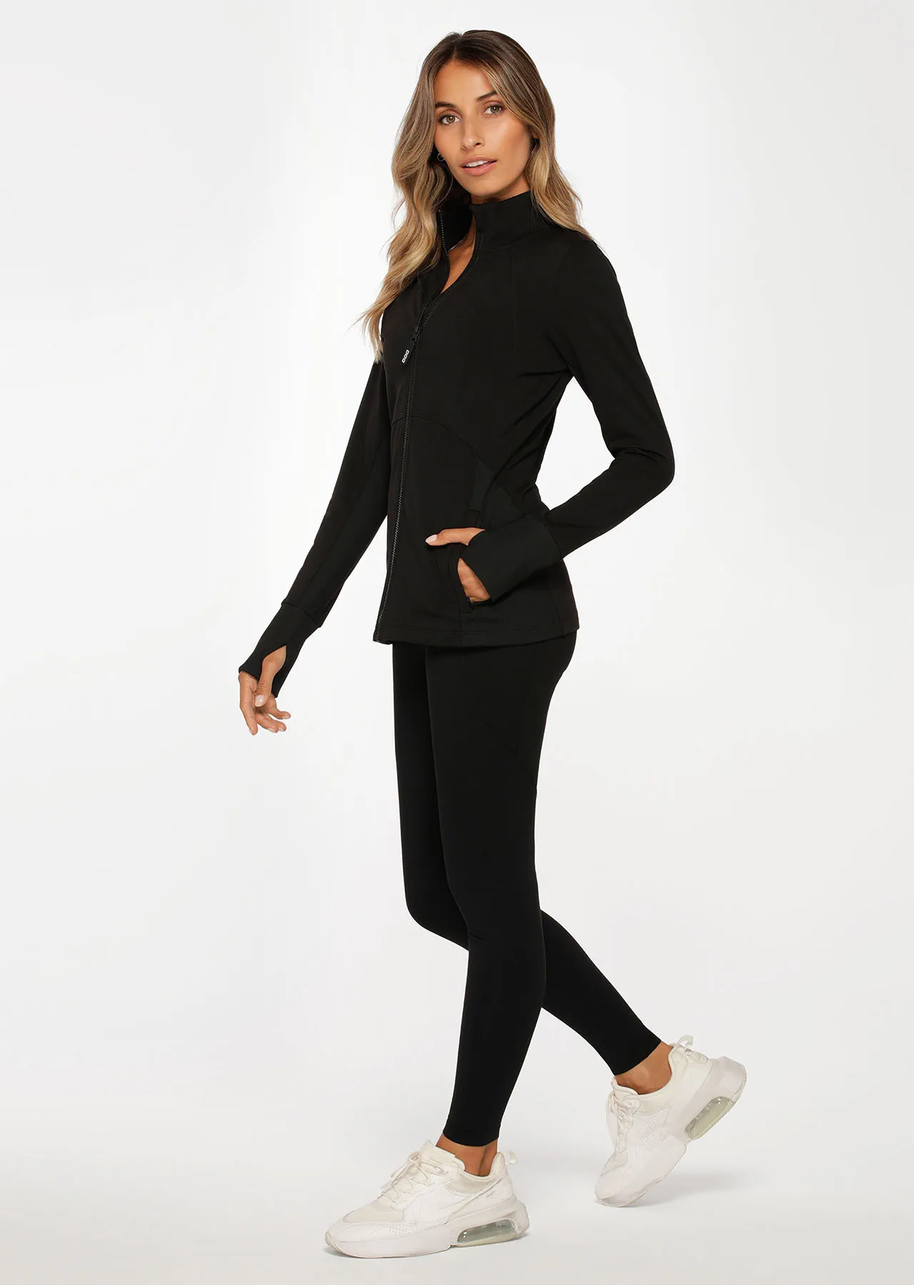 Thermal Endurance Zip Through Jacket | Black | Long Sleeve | Lorna Jane Australia