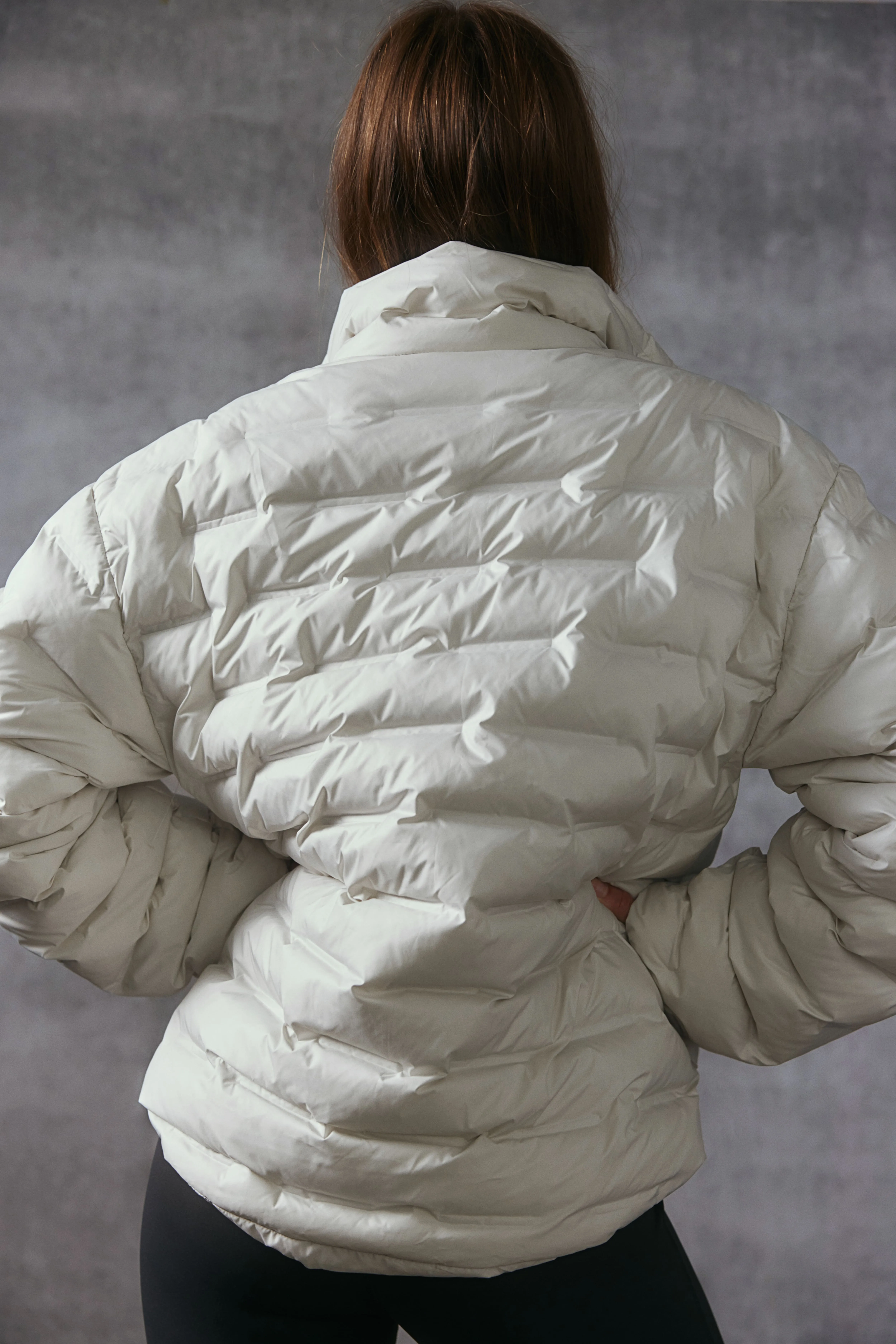 ThermoMove™ Water-repellent padded jacket - Long sleeve - Regular length - White - Ladies | H&M GB