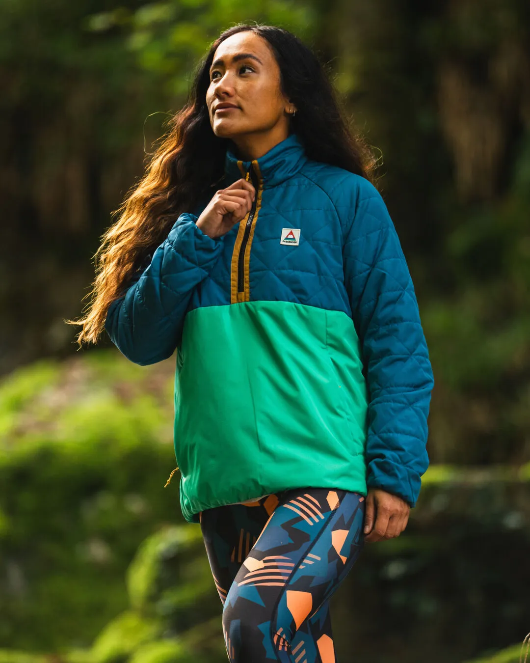 Trace Recycled Thermore Insulated Jacket - Corsair Blue/ Jungle Green