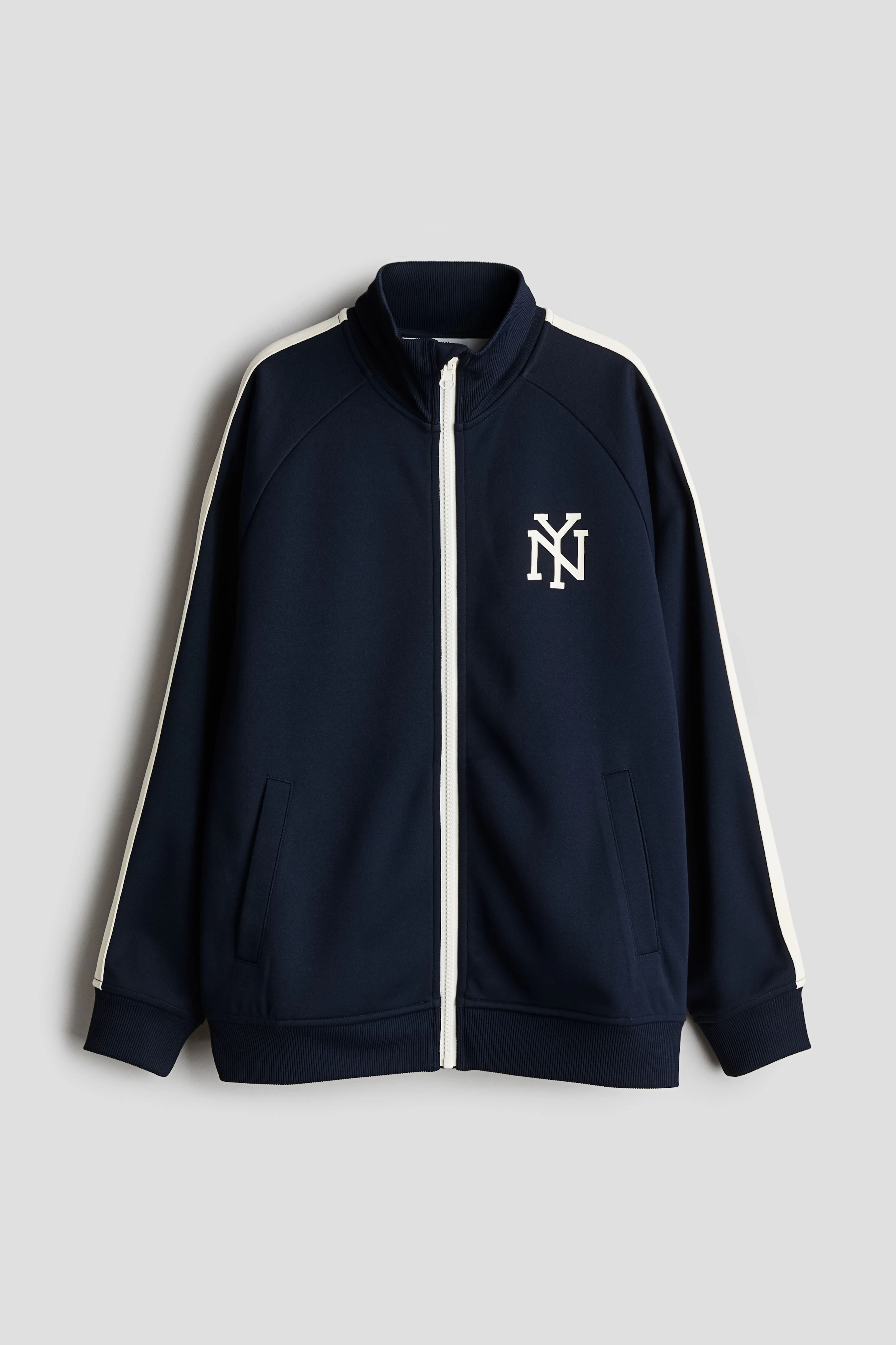 Track jacket - Round neck - Long sleeve - Dark blue/NY - Kids | H&M GB