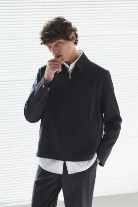 Twill jacket - Long sleeve - Regular length - Dark grey - Men | H&M GB