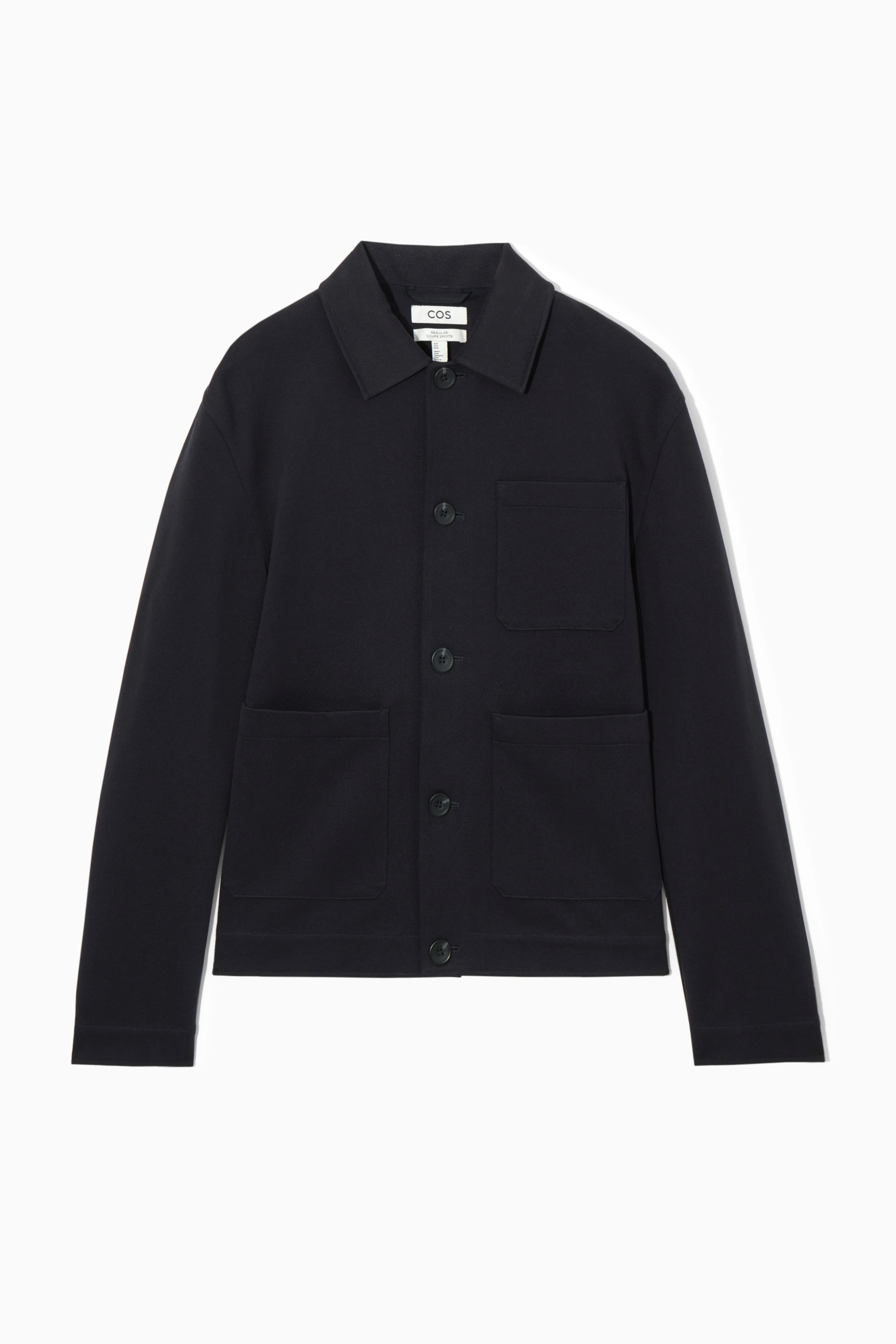 TWILL UTILITY JACKET - Long sleeve - Regular length - NAVY - Men | H&M GB